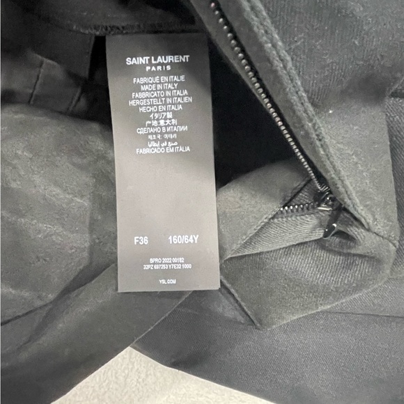 Saint Laurent Flared Pants Black Women’s 36(4) - Picture 8 of 11